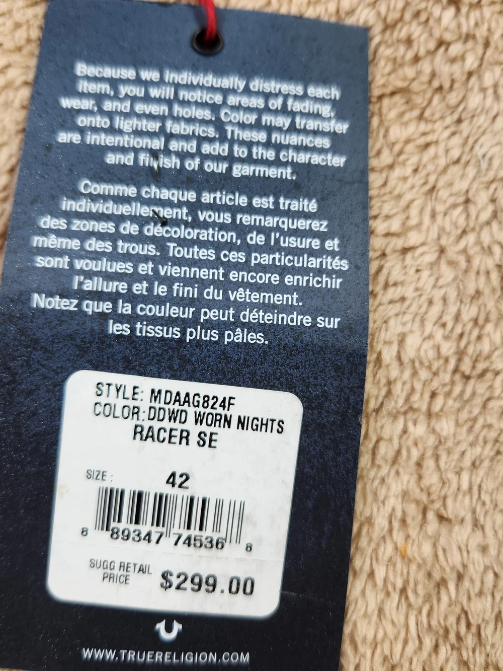 True Religion Men's NWT 